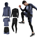 OEM High Quality Mens Jogger Pants Bottoms Zip Hoodies Sportswear Men Sweat suit  Slim Fit Custom Tracksuit